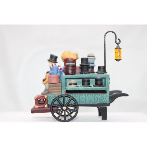Dept 56 Dickens Village - Chelsea Market Hat Monger & Cart - Picture 2 of 8